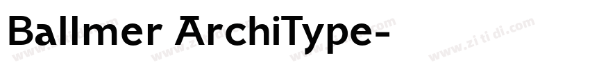 Ballmer ArchiType字体转换